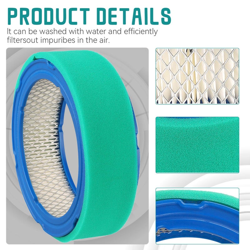 SOLLON 394018 394018s Air Filter & Pre-Cleaner for B&S 392642 5050H 5050B 4135 421400 402400 Vanguard V-Twin 12.5-20hp - Image 4